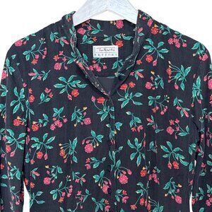 Vintage Talbots Floral Corduroy Dress Petite Size 10? Long Cottagecore Priarie